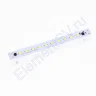 Светодиодная линейка 2835, 12 led, 220V, 5W, 160mm, D164, white - фото.