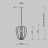 Подвесной светильник MOD398PL-01GR (Черный) - фото 2