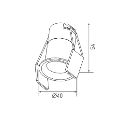 'Светильник светодиодный потолочный встраиваемый , серия HIDDEN, Черный, 7Вт, IP20, Теплый белый (3000К), DL-A004-7-BL-WW 006639