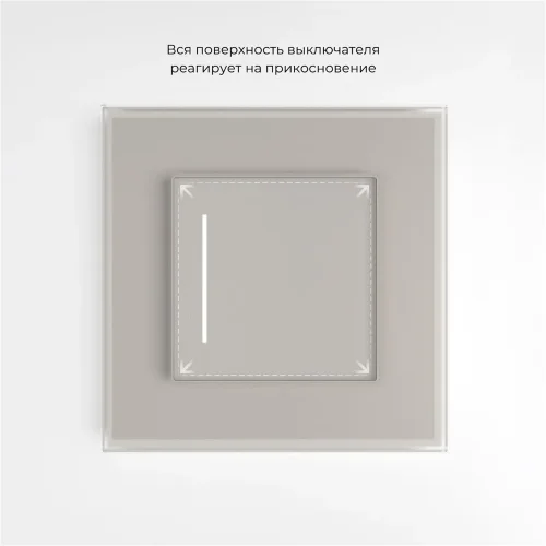 Умный сенсорный выключатель одноклавишный (дымчатый) W4513641 - фото 5