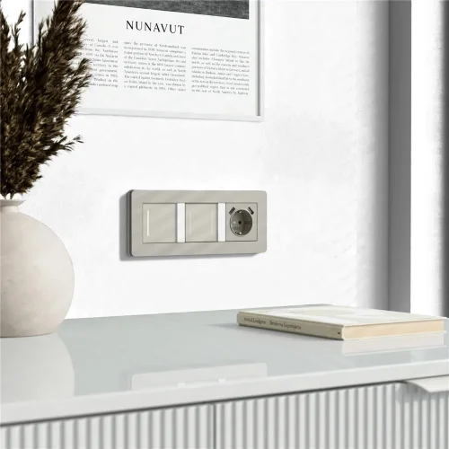 Умный сенсорный выключатель одноклавишный (дымчатый) W4513641 - фото 8