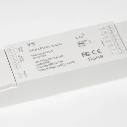 Контроллер V5 IC85 RGB+CCT/DIM (12-24V, 5ch x 5A, 300/600W)