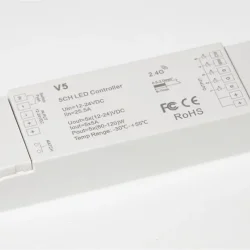 Контроллер V5 IC85 RGB+CCT/DIM (12-24V, 5ch x 5A, 300/600W)