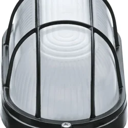 Светильник ЛОН 94 808 NBL-O2-60-E27/BL 1х60Вт E27 IP54 (аналог НПБ 1402 черн. овал с решеткой 60Вт) Navigator 94808