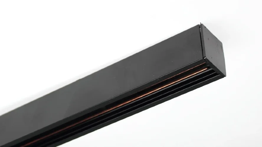 Трек для магнитных светильников 1м B20 MX84 (подвесной, черный) - фото I