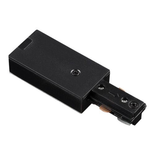 Токопровод (подвод питания) для однофазного трехжильного шинопровода «Novotech» 135015 (крепление к треку). Фото 1.