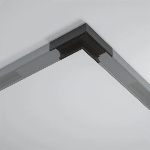 Коннектор угловой, накладной Basity, черный (Черный) - фото 5