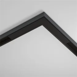 Коннектор угловой, накладной Basity, черный (Черный)