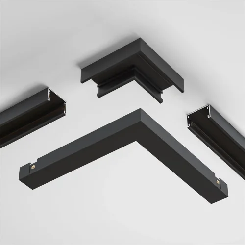 Коннектор угловой, накладной Basity, черный (Черный) - фото 4