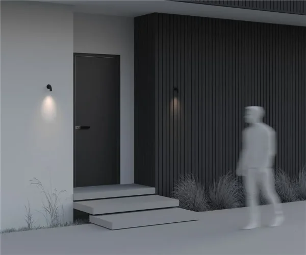 Настенный светильник (бра) Sleek 3000К 2Вт IP 65 (Графит) - фото 3