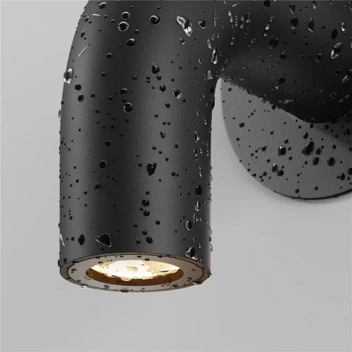 Настенный светильник (бра) Sleek 3000К 2Вт IP 65 (Графит) - фото 6