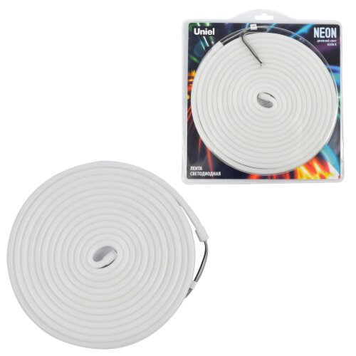 ULS-N03-2835-100LED-m-8mm-IP67-DC12V-11W-m-5M-6500K Светодиодная гибкая герметичная лента, NEON, Катушка 5м, в блистере, Дневной белый свет 6500K - фото 5