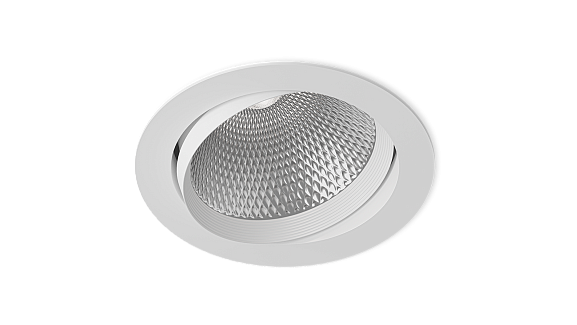 Светильник светодиодный потолочный встраиваемый наклонный, серия DL-KZ, Белый, 7Вт, IP20, Теплый белый (3000К), KZ-2-DLW-7-WW. Фото 3