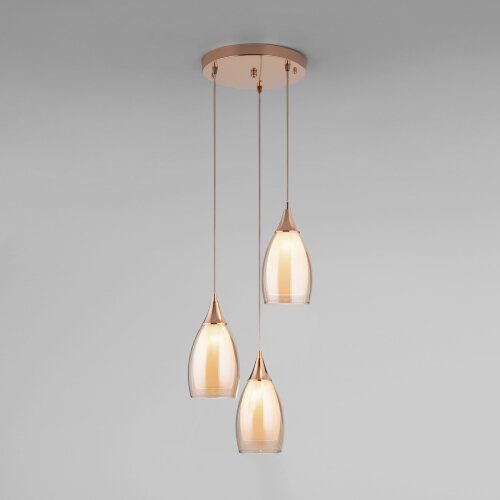 Подвесной светильник со стеклянным плафонами - фото 1