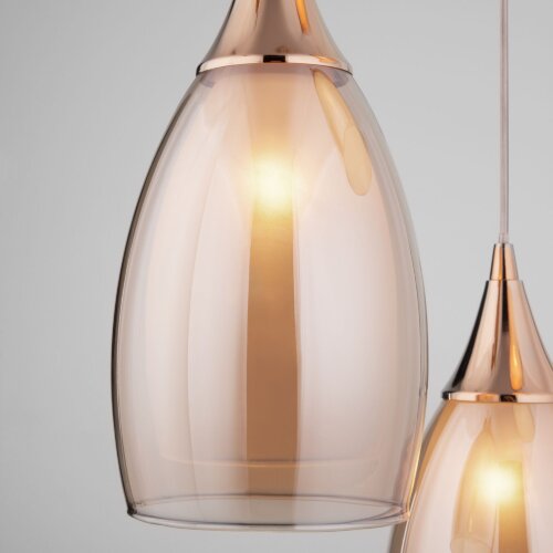 Подвесной светильник со стеклянным плафонами - Фото 3