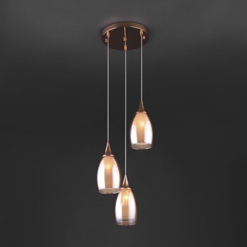 Подвесной светильник со стеклянным плафонами - Фото 4