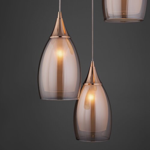 Подвесной светильник со стеклянным плафонами - Фото 5