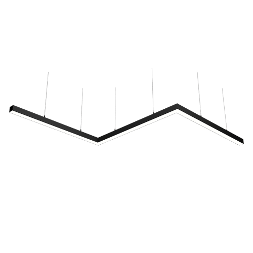 Светильник WOLTA PRO КОНТУР ЗИГЗАГ ДСО03-108-701-4К-Ч Матовый - фото 1.