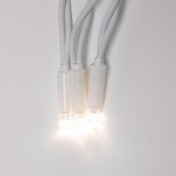 ULD-B3010-200-TWK WARMWHITE IP67 Бахрома светодиодная с эффектом мерцания, 3м, Соединяемая, 200 светодиодов, Теплый белый свет, Провод белый.