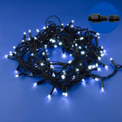 ULD-S1000-120-TBK WHITE IP67 Гирлянда светодиодная с эффектом мерцания, 10м, Соединяемая, 120 светодиодов, Белый свет, Провод черный.