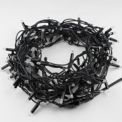 ULD-S1000-120-TBK WHITE IP67 Гирлянда светодиодная с эффектом мерцания, 10м, Соединяемая, 120 светодиодов, Белый свет, Провод черный.