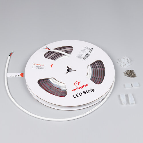 Светодиодная лента герметичная CSP-PFS-Х480-10mm 24V White6000 (14.4 W/m, IP68, TWP100, 5m) (Arlight) 045042 - фото 2