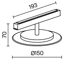Трековый светильник Релакс / Relax Exility 2700-6000K 5Вт 120° Dim Smart (Черный) TR107-4-5W-DS-BS