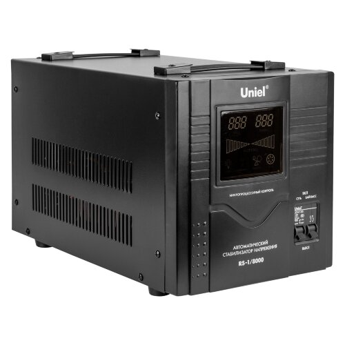 RS-1-8000 Стабилизатор Uniel релейный однофазный, 8.0 кВА. - фото 2