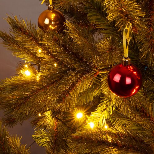 Гирлянда нить "Мишура" теплый белый 5м IP20 - Фото 4