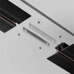 Коннектор прямой для шинопровода Levity, 2шт (Серебро)