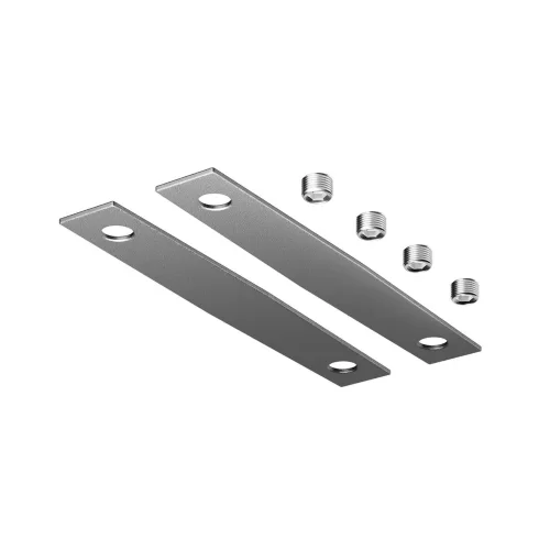 Коннектор прямой для шинопровода Levity, 2шт (Серебро) - фото