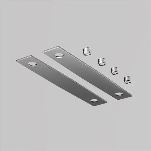 Коннектор прямой для шинопровода Levity, 2шт (Серебро) TRA184C-12S - фото 2