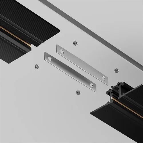 Коннектор прямой для шинопровода Levity, 2шт (Серебро) TRA184C-12S - фото 4