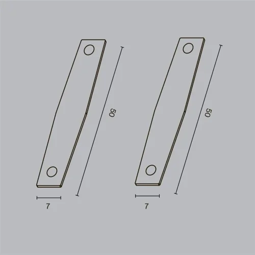 Коннектор прямой для шинопровода Levity, 2шт (Серебро) TRA184C-12S - фото 2