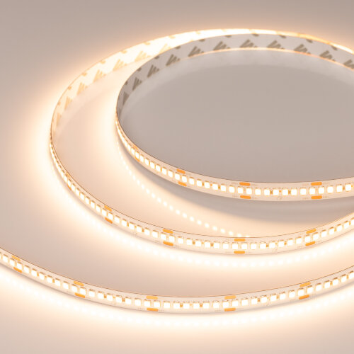 Светодиодная лента RT-A240-10mm 24V Warm2400 (22 W/m, IP20, 2835, 5m) (Arlight, высок.эфф.150 лм/Вт) 055992 - фото
