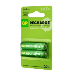 Аккумулятор AA/HR6 RECHARGE 1.2В 1000мА.ч 100AAHCV-2CRSBC2 16/96 (блист.2шт) GP 20252