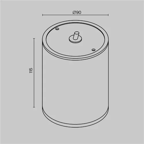 Потолочный светильник Bar 3000К 7Вт IP 65 (Графит) - фото 5