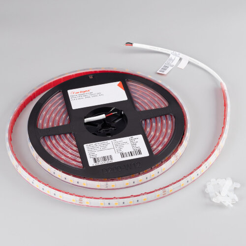 Светодиодная лента герметичная RTW-PFS-B60-13mm 24V Cool 10K (14.4 W/m, IP68, 5060, 5m) (Arlight, 14.4 Вт/м, IP68) - фото 3