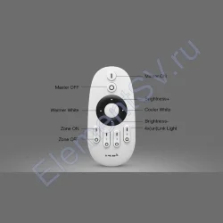 Кнопочный пульт Mi-Light FUT007 P821 (CCT+ Brightness, 1-4 zone, 2.4GHz)