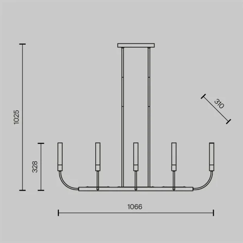 Потолочный светильник Deja Vu G9х8 (Латунь) - фото 3