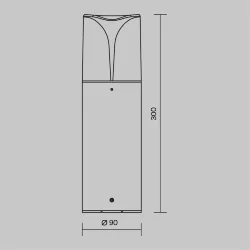 Ландшафтный светильник Piccadilly E27х1 23Вт IP 44 (Черный)