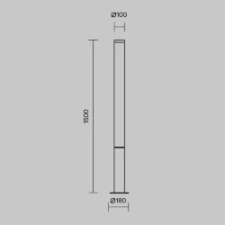 Садово-парковый светильник Ginza 3000К 50Вт IP 54 (Черный)