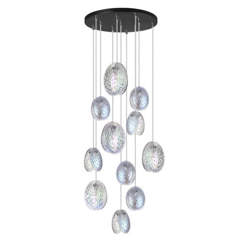 Люстра каскадная «ODEON LIGHT» 5039/11, серия: MUSSELS (крепление на планке). Фото 1.