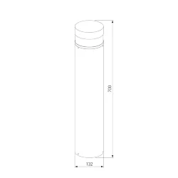 Ландшафтный светильник IP64 1532 TECHNO LED черный (052251)