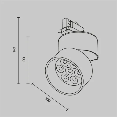 Трековый светильник Альфа / Alfa Trinity 4000K 15Вт 36° (Белый) TR199-3-15W4K-M-W - фото 10