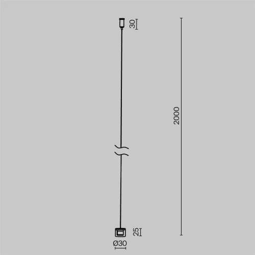 Тросовый подвес для шинопровода Elasity (Черный) TRA160SW-2B - фото 3