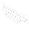 Настенный светодиодный светильник Sankara LED черный Sankara LED 16W IP20 черная - фото 7