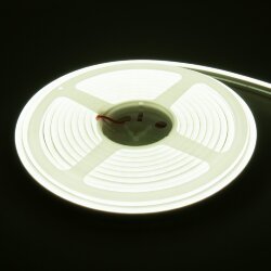 Светодиодный гибкий неон 24 В 10 Вт/м 120 Led/м 2835 IP65, холодный белый 6500K, 5м 24V 10W 120Led 2835 IP65