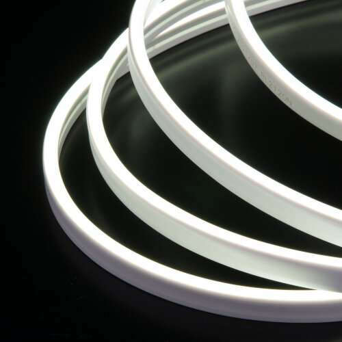Гибкий неон 24V 10W 120Led 2835 IP65, холодный белый, 5м - Фото 3