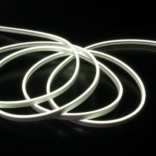 Гибкий неон 24V 10W 120Led 2835 IP65, холодный белый, 5м - Фото 4